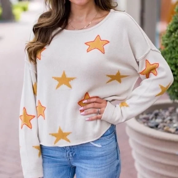 Jeans Tan Star Sweater The Impeccable Pig Sweaters Impeccable Pig